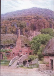 Allerford, Somerset, from The Cottages and the Village Life of Rural England published by Dent & Sons Limited, 1912